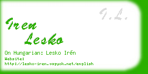 iren lesko business card