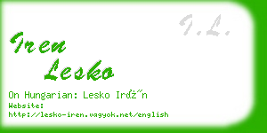 iren lesko business card